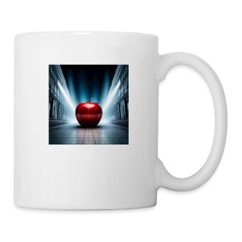 Apfel in der City - Tasse - Weiß - Rechts