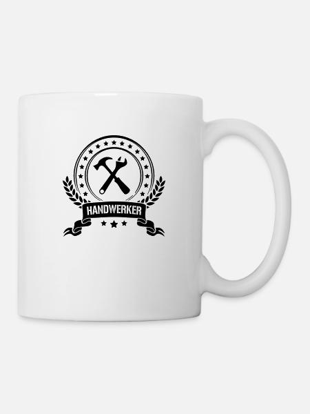 handwerker - Tasse - Weiß
