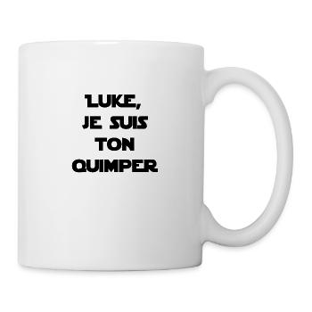 Luke je suis ton Quimper (noir) - Mug blanc - blanc - Droite