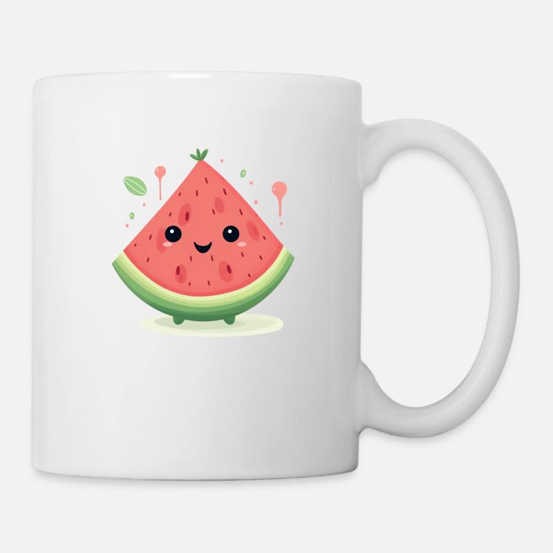 Pastèque amicale - Mug blanc - blanc