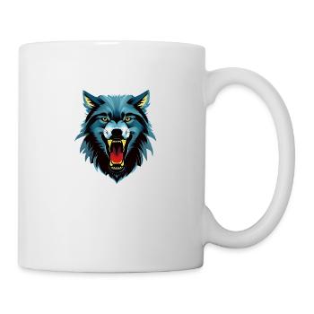 Loup - Mug blanc - blanc - Droite