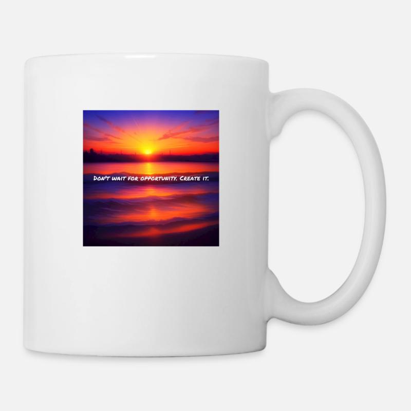 Wunderschöner Sonnenuntergang - Tasse - Weiß