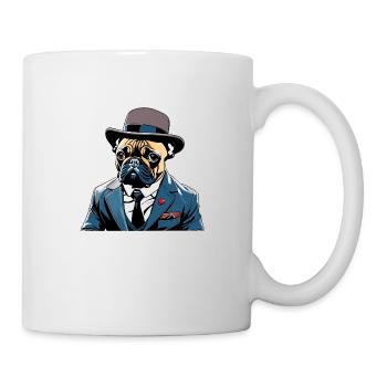 French Bulldog T Shirt Dog funny dog design Dogs - Mug - white - Right