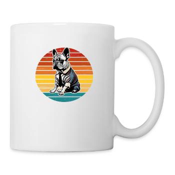 French Bulldog T Shirt Dog funny dog design Hunde - Tasse - Weiß - Rechts