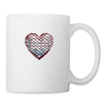 Scaly heart - Mug - white - Right