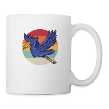 Schuhschnabel Vogel Ornithologe Wald I Geschenk - Tasse - Weiß - Rechts