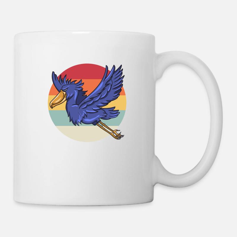 Bec-de-chaussure Ornithologue Forêt I Cadeau - Mug blanc - blanc