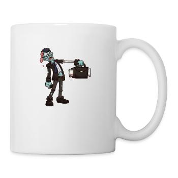 Arbeitender Zombie - Tasse - Weiß - Rechts