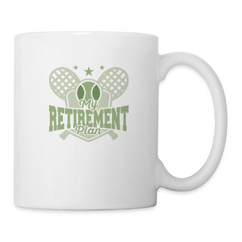 My Retirement Plan Racket Sport Tennis - Tasse - Weiß - Rechts