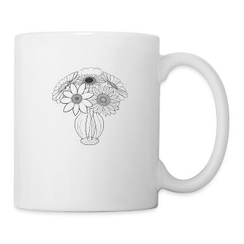 Simple Design flower SW - Mug - white - Right