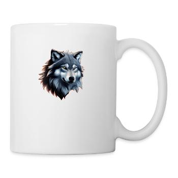 Wolf - Tasse - Weiß - Rechts