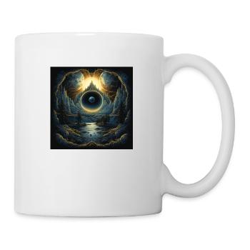Planètes de paysages vintage - Mug blanc - blanc - Droite