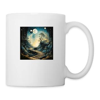 Staues faithful moon - Mug - white - Right