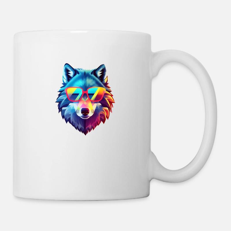 Wolf - Tasse - Weiß