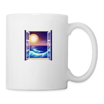 Sommerurlaub Strand Sonne Palme Palmen Insel - Tasse - Weiß - Rechts
