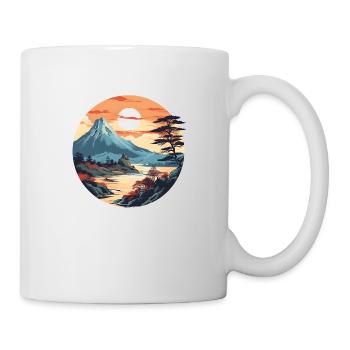 over the Japanese Mountains - Mug - white - Right