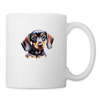 Teckel chiot teckel chiot Propriétaires de chiens - Mug blanc - blanc - Droite