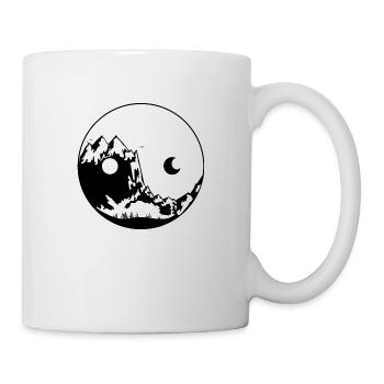 YIN YANG MOUNTAIN Cottagecore und Goblincore - Tasse - Weiß - Rechts
