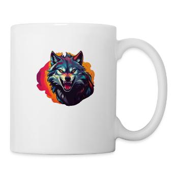 Wolf - Tasse - Weiß - Rechts