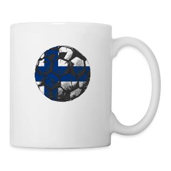Drapeau de la Finlande Suomi Drapeau finlandais Look utilisé - Mug blanc - blanc - Droite