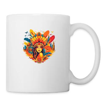 Le carnaval de Rio de Janeiro est une pure joie de vivre - Mug blanc - blanc - Droite