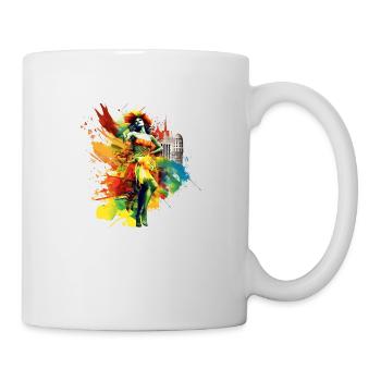 Les défilés de samba à Rio de Janeiro sont célèbres - Mug blanc - blanc - Droite