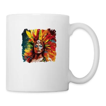 Der Karneval in Rio ist ein Fest der Freude - Tasse - Weiß - Rechts