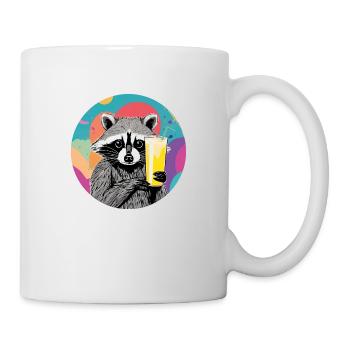 Mignon raton laveur au lait de banane - Mug blanc - blanc - Droite