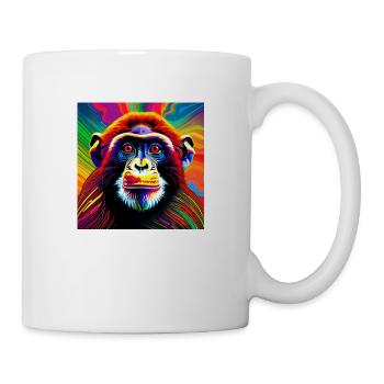 Trippy Affe - Tasse - Weiß - Rechts