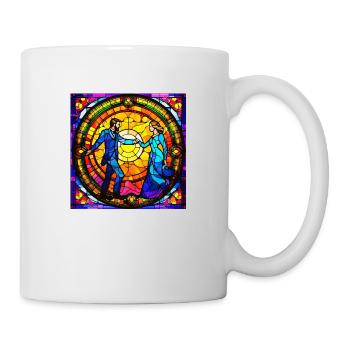 psychedelisches trippy Liebes-Design - Tasse - Weiß - Rechts