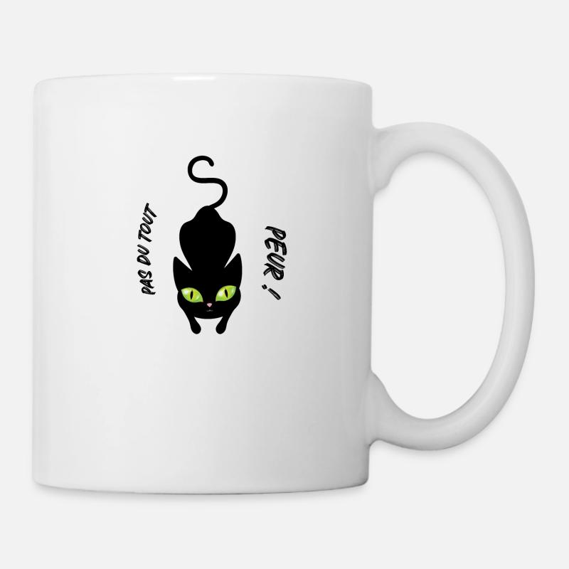 Mister Cat n'a jamais peur! - Mug blanc - blanc