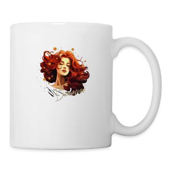 She is a Dreamer. Redhead Woman - Mug - white - Right