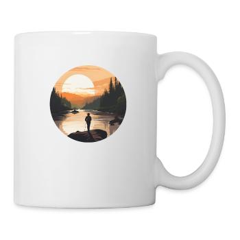 A sunset in Canada - Mug - white - Right