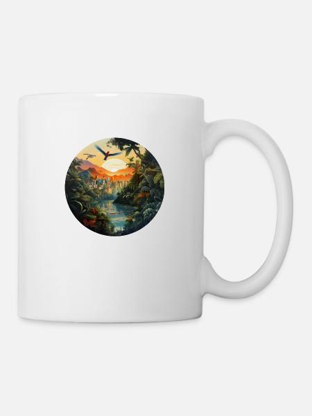 Eine Stadt im Amazonas - Tasse - Weiß