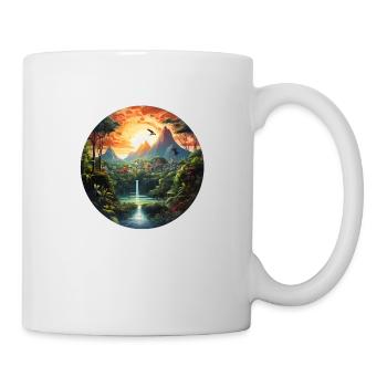 A deserted tropical island - Mug - white - Right