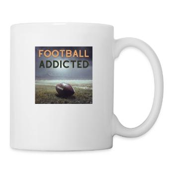 Football Addicted - Tasse - Weiß - Rechts