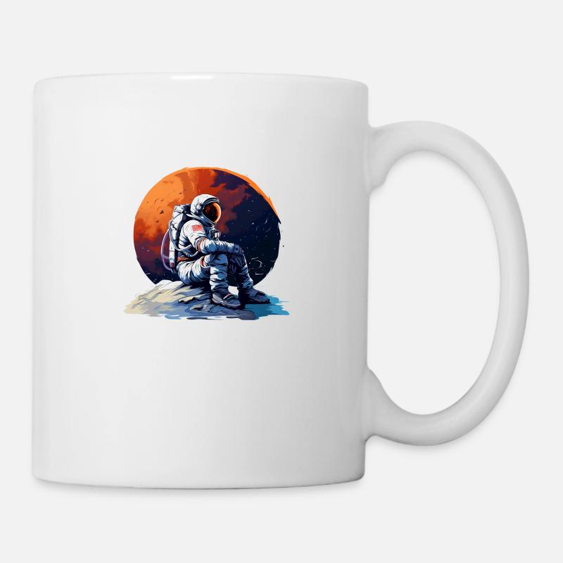 Gestrandeter Astronaut - Tasse - Weiß