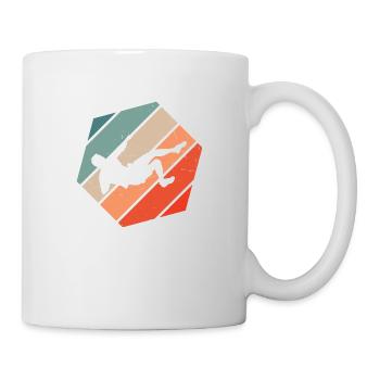 Kletterer Bouldern Damen Climber Climbing - Tasse - Weiß - Rechts