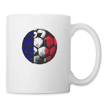 Drapeau de la France Look en détresse Drapeau français - Mug blanc - blanc - Droite