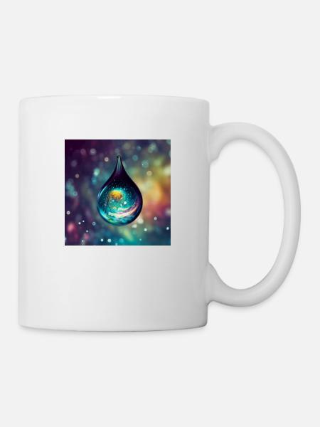 Universe in a Drop - Tasse - Weiß