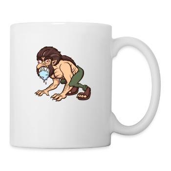 Loup-garou bave - Mug blanc - blanc - Droite