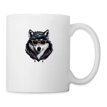loup - Mug blanc - blanc - Droite