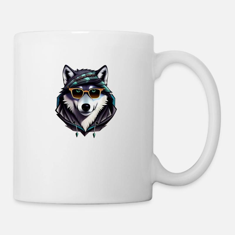 Wolf - Tasse - Weiß