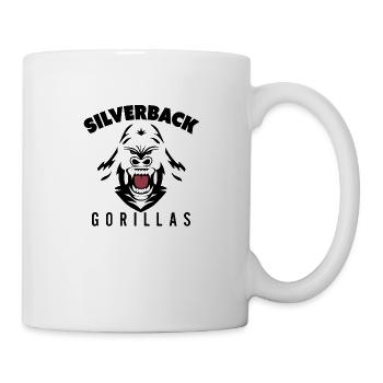 Gorilles à dos argenté - Mug blanc - blanc - Droite