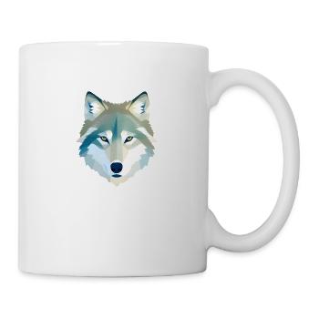 Wolf - Tasse - Weiß - Rechts