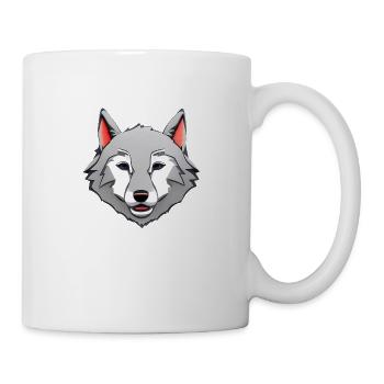 Wolf - Tasse - Weiß - Rechts