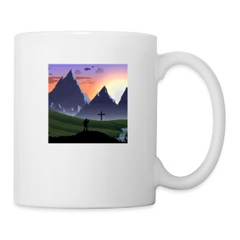 Berglandschaft - Tasse - Weiß - Rechts