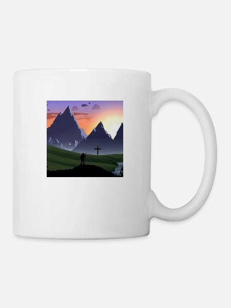 Berglandschaft - Tasse - Weiß