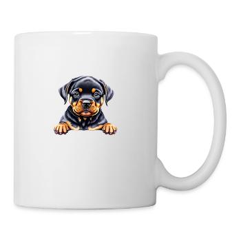 Rottweiler Chien Rottweiler Puppy Puppy Dogs - Mug blanc - blanc - Droite