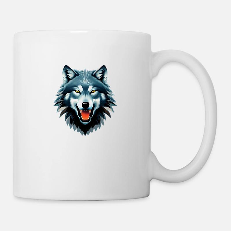 Wolf - Tasse - Weiß